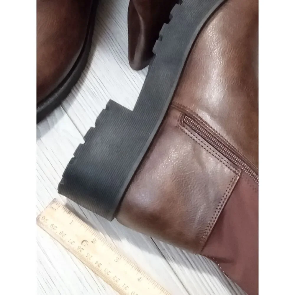 (R-4611) Dirty Laundry Womens Maybellene Chunky Heel Over the Knee Boots Sz 9.5